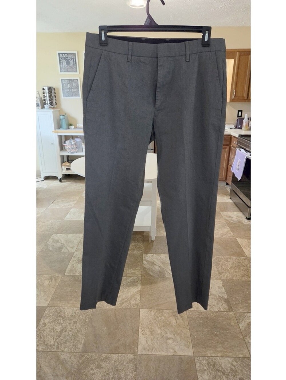 Bonobos Friday Slim Fit Light Gray Dress Pants Mens 34x32 New Without Tags